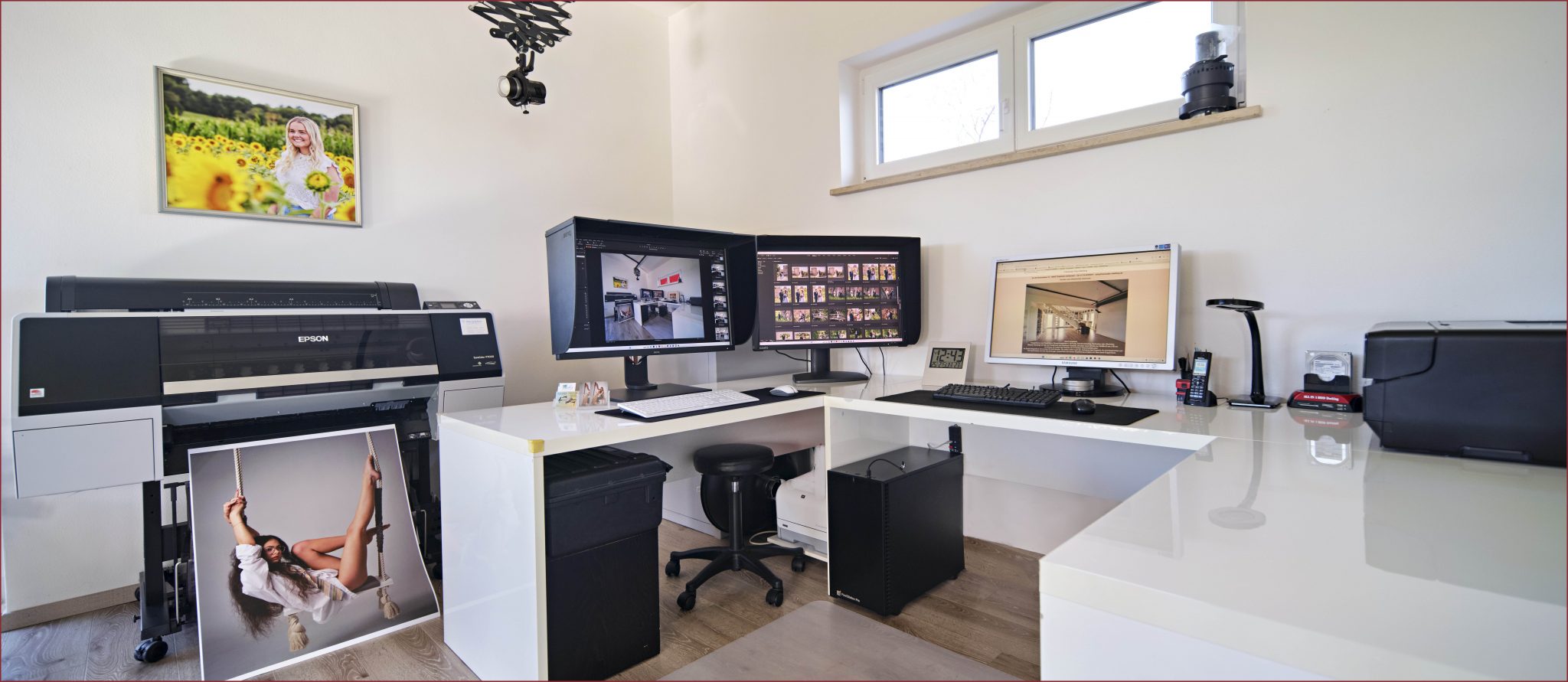 Innenansicht des Fotostudios